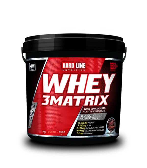 Hardline Nutrition Whey 3Matrix 4000 Gr - Görsel 2